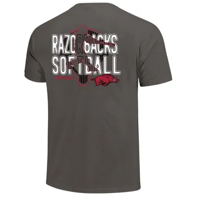 Razorbacks | Arkansas Image One Softball Player Comfort Colors Tee Alumni Hall