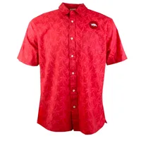 Razorbacks | Arkansas Wes And Willy Men's Palm Tree Button Up Shirt Alumni Hall