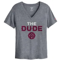 Mississippi State League The Dude Intramural Boyfriend V-Neck Cross Bats Tee