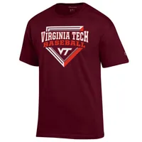 Hokies | Virginia Tech Champion Baseball Over Plate Tee Alumni Hall