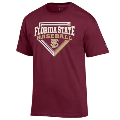 Fsu | Florida State Champion Baseball Over Plate Tee Alumni Hall