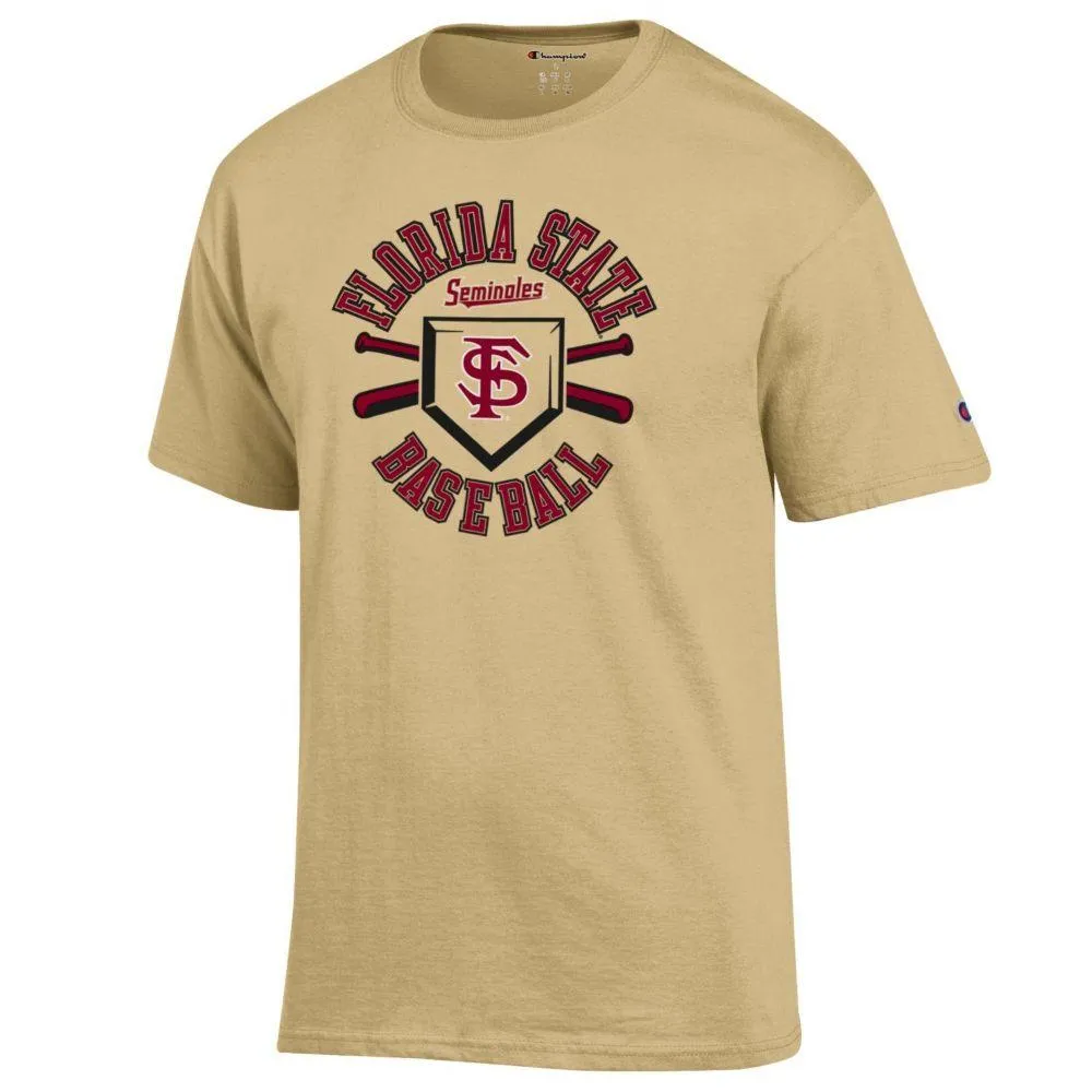 Fsu | Florida State Champion Baseball Plate And Bats Tee Alumni Hall