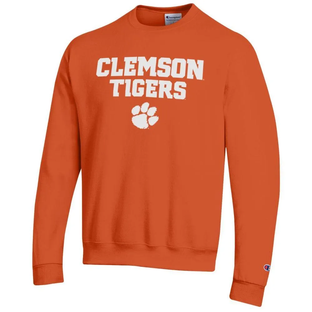 Clemson | Champion Straight Stack Crew Sweatshirt Alumni Hall