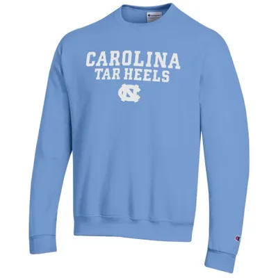 Unc | Carolina Champion Straight Stack Crew Sweatshirt Alumni Hall