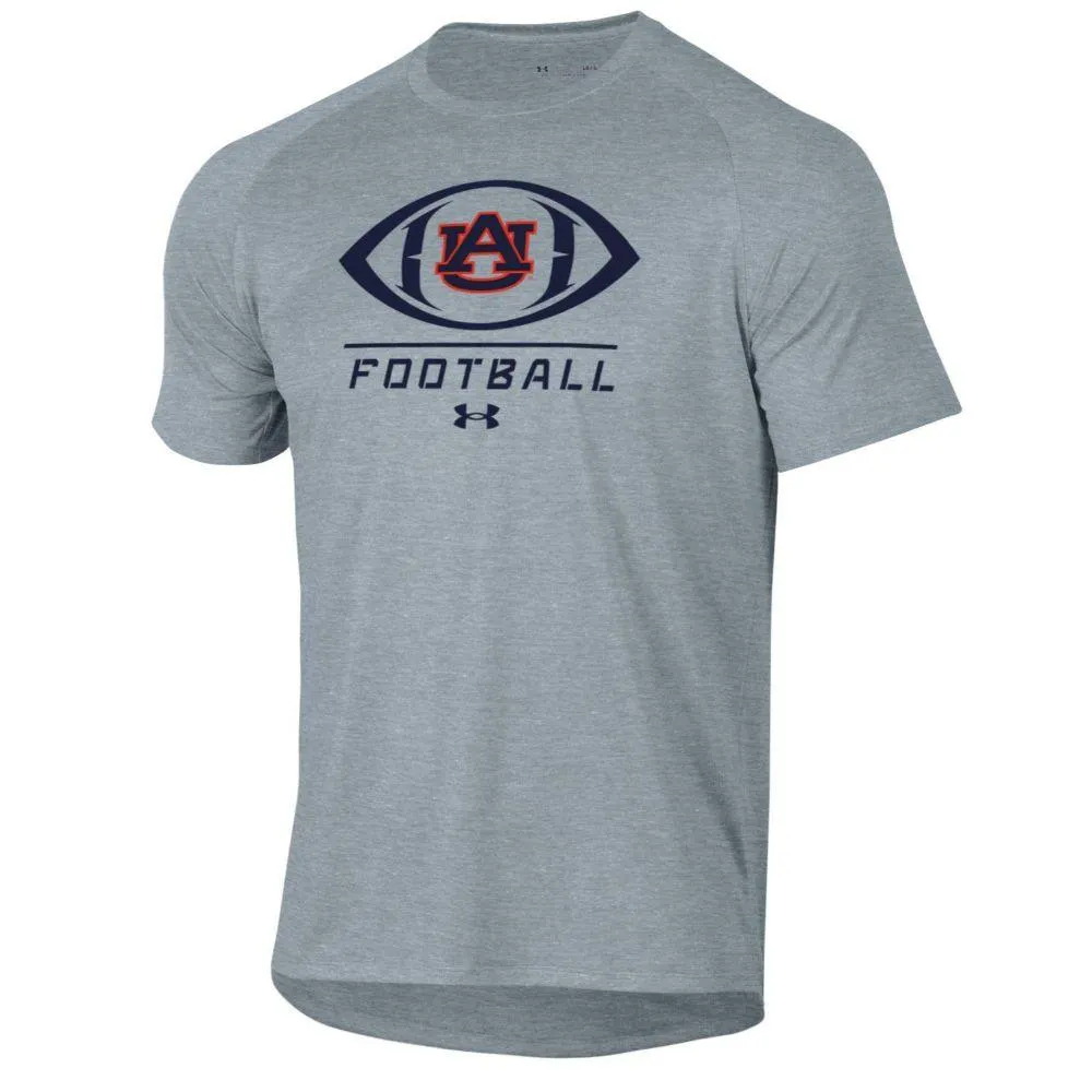 Aub | Auburn Under Armour Football Shadow Tech Tee Alumni Hall