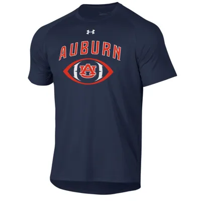 Auburn Under Armour Arch Over Football Tech Tee