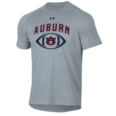 Aub | Auburn Under Armour Arch Over Football Tech Tee Alumni Hall