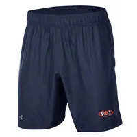 Aub | Auburn Under Armour Football Logo Woven Shorts Alumni Hall