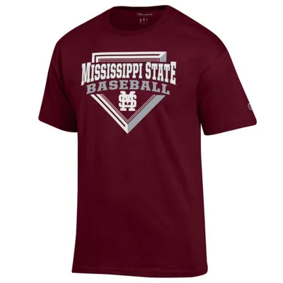 Bulldogs | Mississippi State Champion Baseball Over Plate Tee Alumni Hall