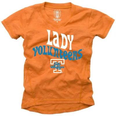 Lady Vols | Tennessee Wes And Willy Youth Blend Slub Tee Orange Mountain