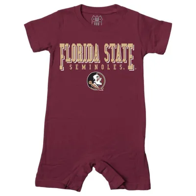 Fsu | Florida State Wes And Willy Infant Jersey Short Romper Alumni Hall