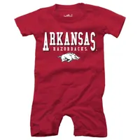 Razorbacks | Arkansas Wes And Willy Infant Jersey Short Romper Alumni Hall