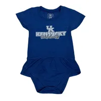 Cats | Kentucky Wes And Willy Infant Ruffle Sleeve Hopper With Skirt Onesie Alumni Hall