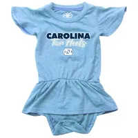 Unc | Wes And Willy Infant Ruffle Sleeve Hopper With Skirt Onesie Alumni Hall