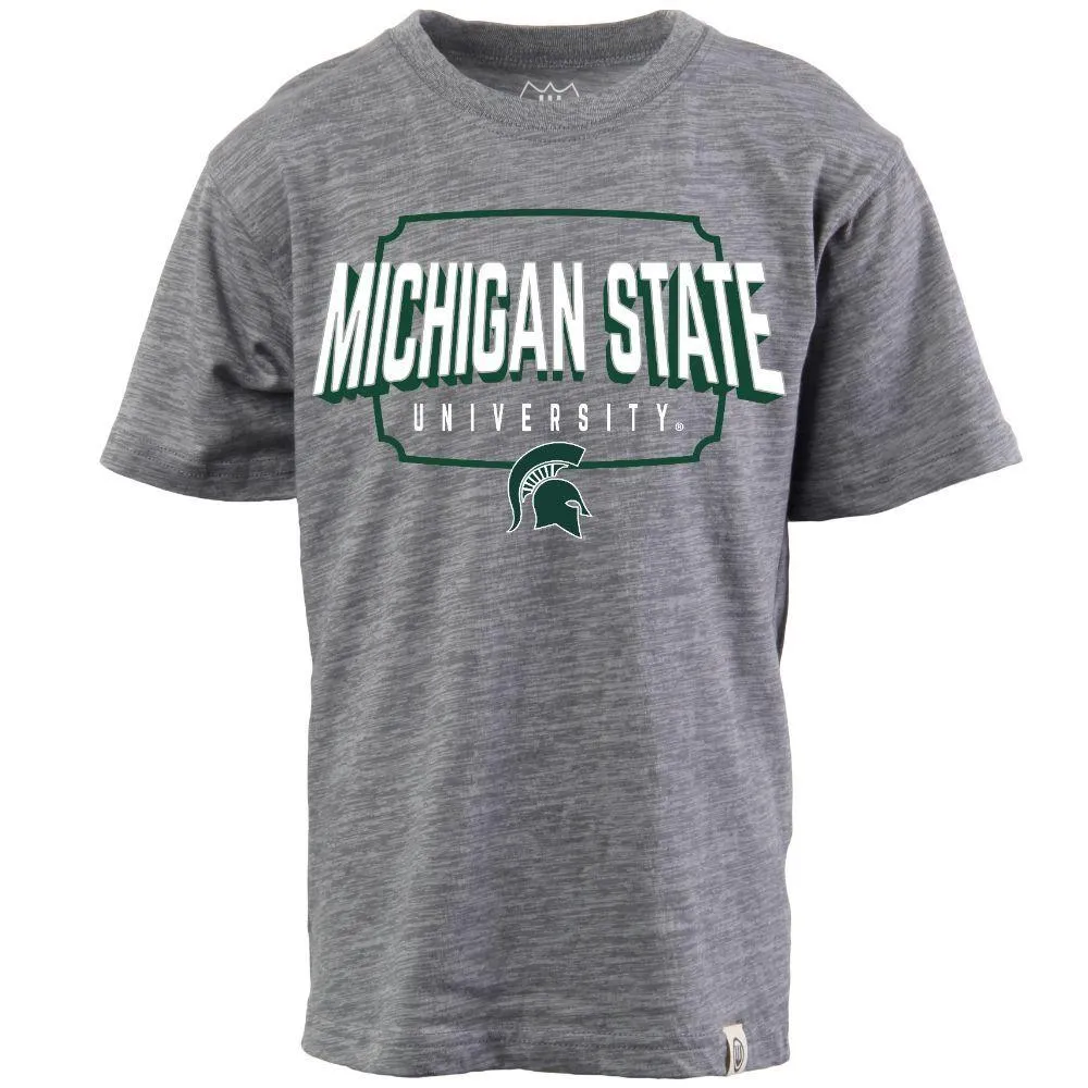 Spartans | Michigan State Wes And Willy Kids Cloudy Yarn Tee Alumni Hall