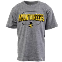 App | Appalachian State Wes And Willy Kids Cloudy Yarn Tee Alumni Hall