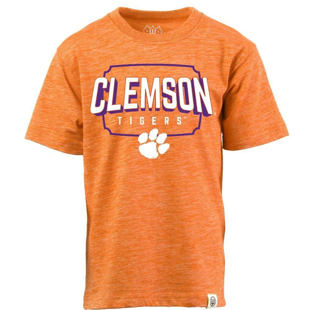 Clemson | Wes And Willy Toddler Cloudy Yarn Tee Alumni Hall