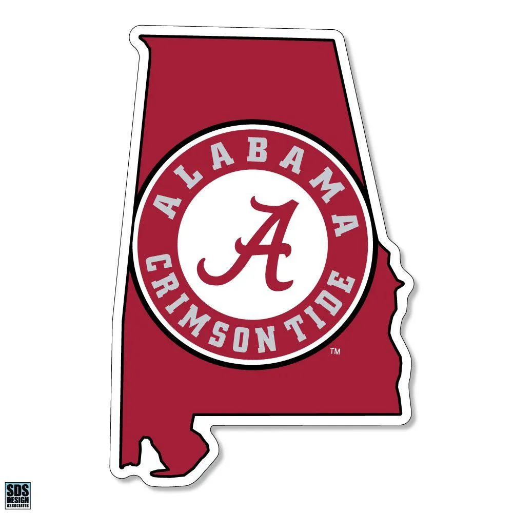  Bama | Alabama 2  State Circle A Decal | Alumni Hall