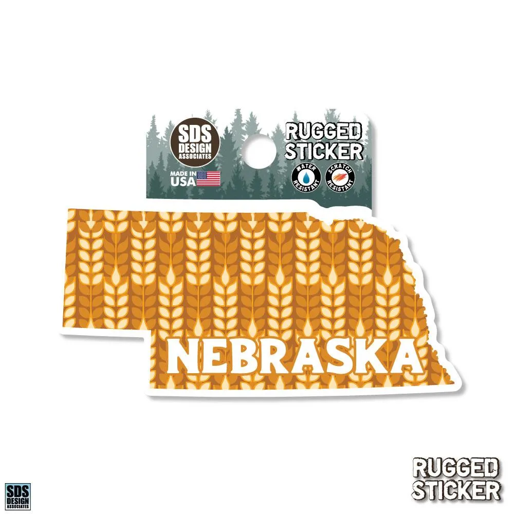  Huskers | Seasons Design Nebraska State Field 3.25  Decal | Alumni Hall