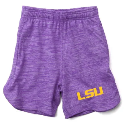 Lsu | Wes And Willy Toddler Cloudy Yarn Athletic Short Alumni Hall