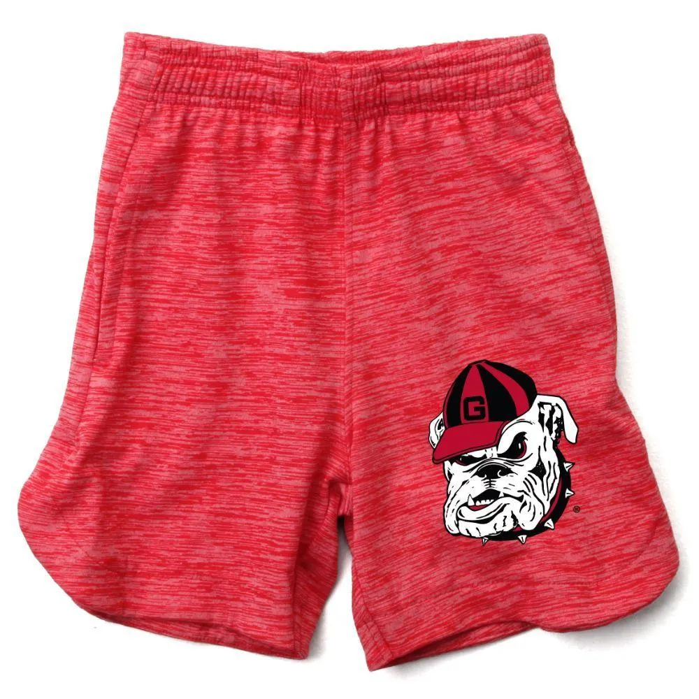 Dawgs | Georgia Wes And Willy Toddler Cloudy Yarn Athletic Short Alumni Hall