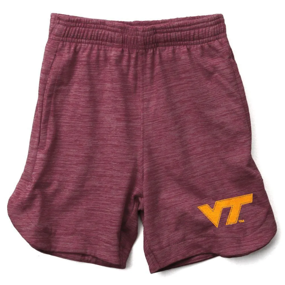 Hokies | Virginia Tech Wes And Willy Kids Cloudy Yarn Athletic Short Alumni Hall