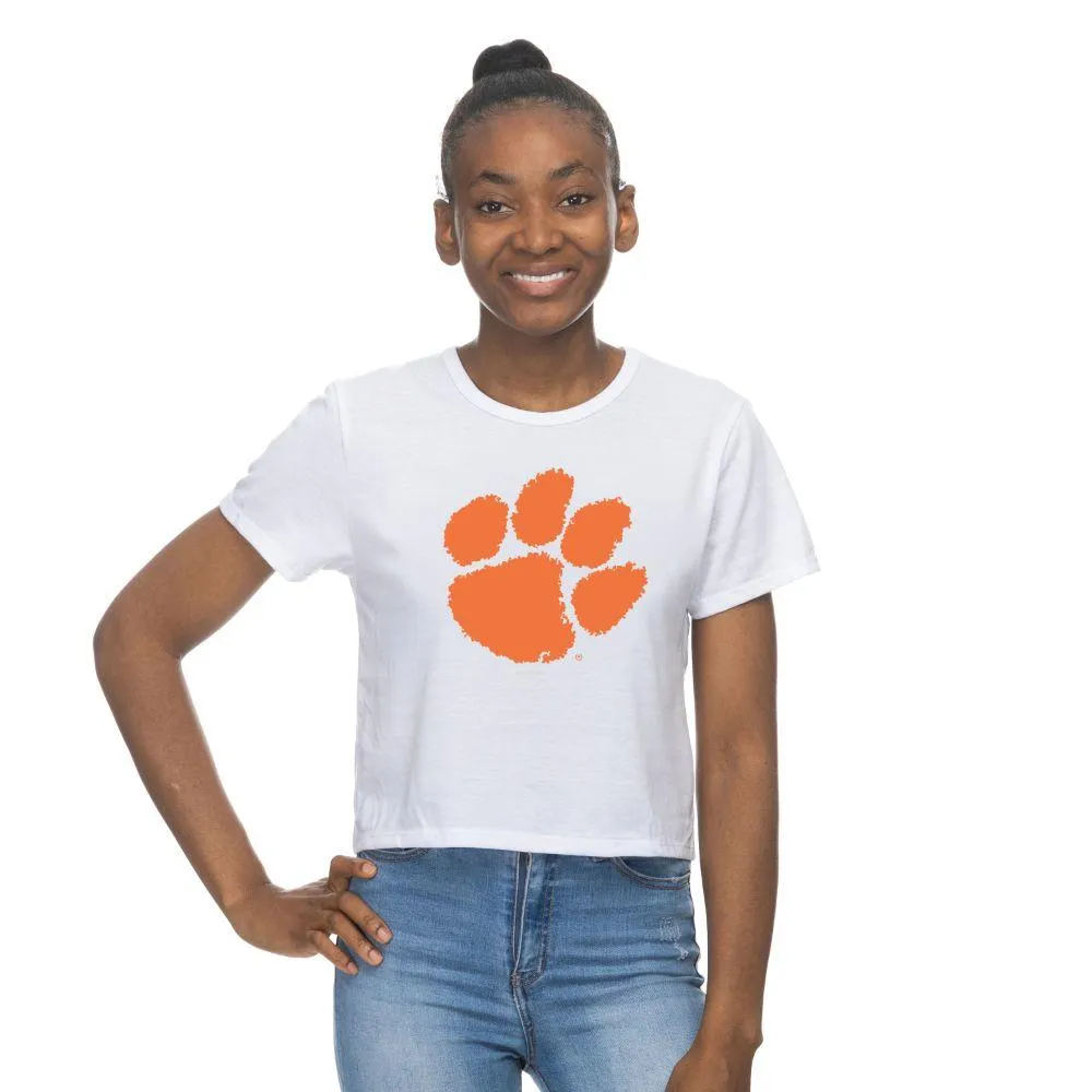 Clemson | Zoozatz Logo Crop Tee Alumni Hall