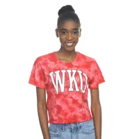 Wku | Western Kentucky Zoozatz Cloud Wash Arch Crop Tee Alumni Hall