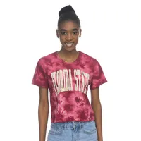 Fsu | Florida State Zoozatz Cloud Wash Arch Crop Tee Alumni Hall