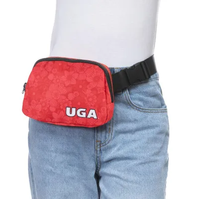  Dawgs | Georgia Zoozatz Floral Fanny Pack | Alumni Hall