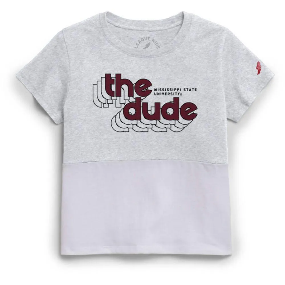 Bulldogs | Mississippi State Legacy Youth The Dude Colorblock Stacked Tee Alumni Hall