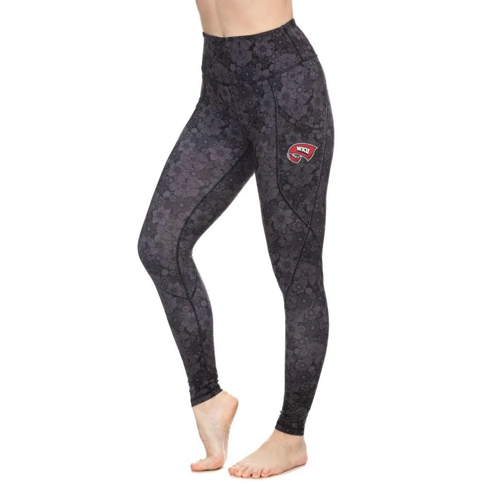 Wku | Western Kentucky Zoozatz Sublimated Floral Leggings Alumni Hall