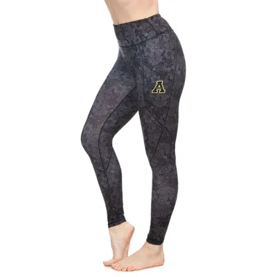 App | Appalachian State Zoozatz Sublimated Floral Leggings Alumni Hall