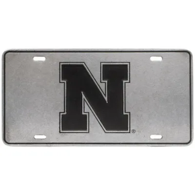  Huskers | Nebraska Pewter License Plate | Alumni Hall