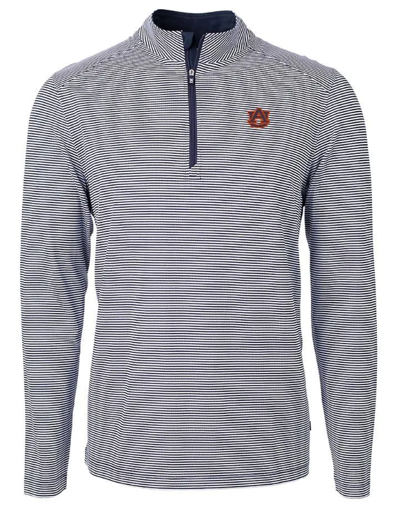 Aub | Auburn Cutter & Amp ; Buck Virtue Eco Micro Stripe Pullover Alumni Hall