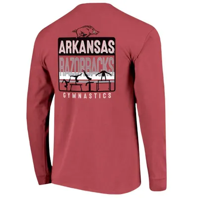 Razorbacks | Arkansas Image One Gymnastics Sign Comfort Colors Long Sleeve Tee Alumni Hall