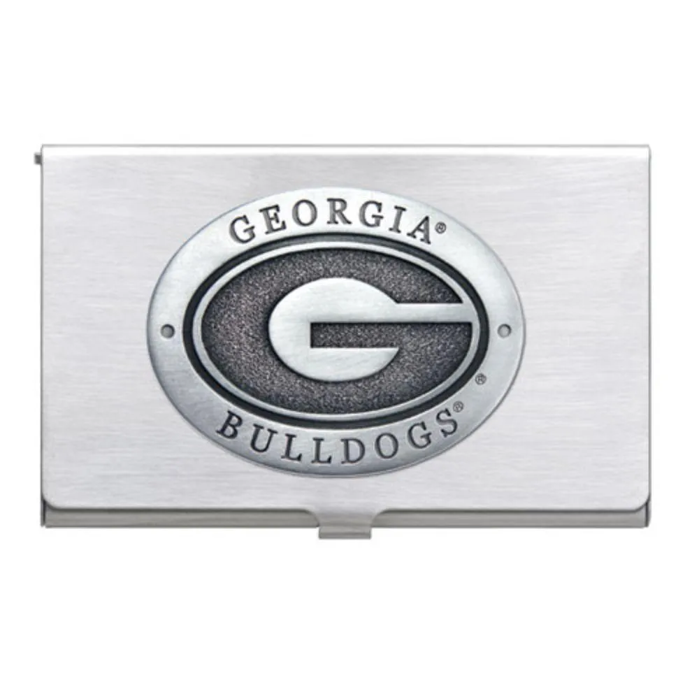  Dawgs | Georgia Heritage Pewter Business Card Case | Alumni Hall