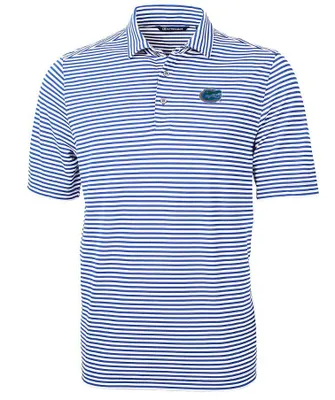 Gators | Florida Cutter & Amp ; Buck Virtue Eco Pique Stripe Polo Alumni Hall