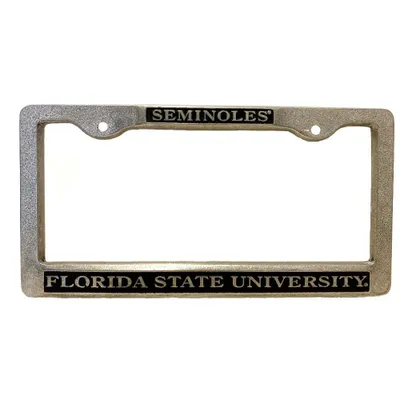  Fsu | Florida State Seminoles Pewter License Plate Frame | Alumni Hall