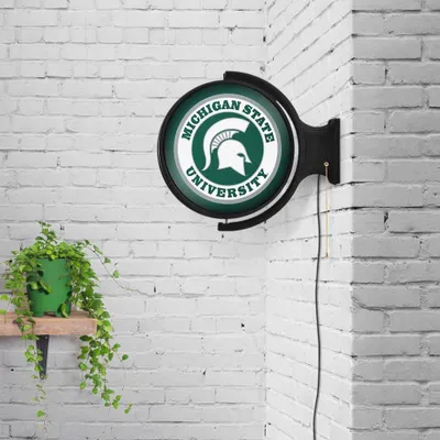  Spartans | Michigan State Rotating Lighted Wall Sign | Alumni Hall