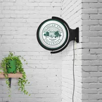  Spartans | Michigan State University Seal Rotating Lighted Wall Sign | Alumni Hall