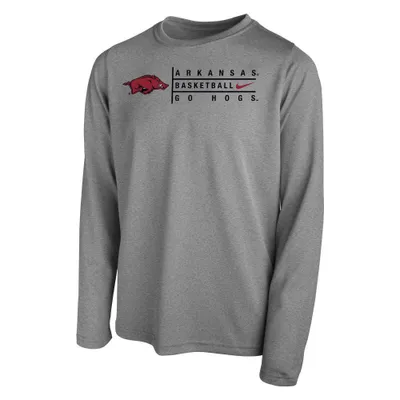 Razorbacks | Arkansas Nike Youth Basketball Long Sleeve Legend Tee Alumni Hall