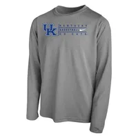 Cats | Kentucky Nike Youth Basketball Long Sleeve Legend Tee Alumni Hall