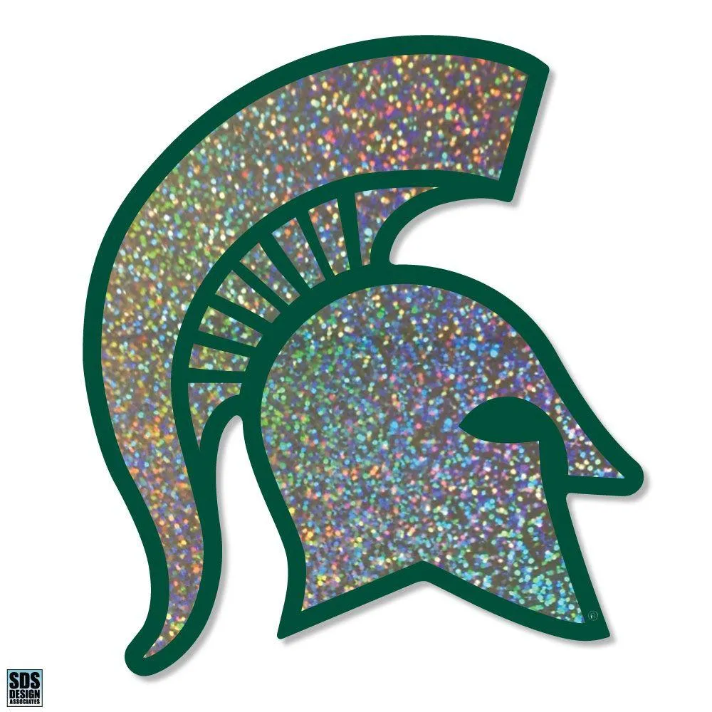  Spartans | Michigan State 6  Confetti Spartan Head Decal | Alumni Hall