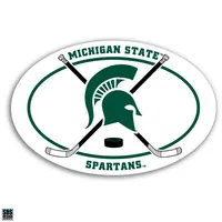  Spartans | Michigan State 6  Oval Ice Hockey Decal | Alumni Hall