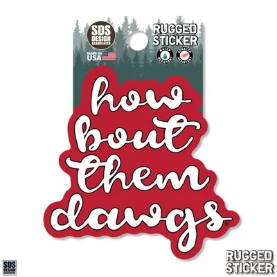  Dawgs | Georgia How Bout Them Dawgs 3.25  Decal | Alumni Hall