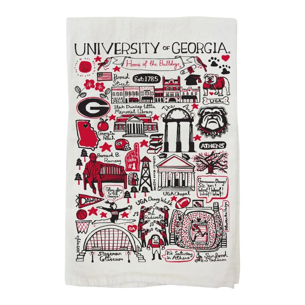  Dawgs | Georgia Julia Gash Tea Towel | Alumni Hall