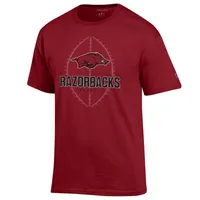 Razorbacks | Arkansas Champion Yard Line Football Tee Alumni Hall