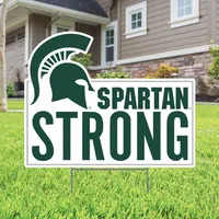  Spartans | Michigan State Spartan Strong Lawn Sign | Alumni Hall