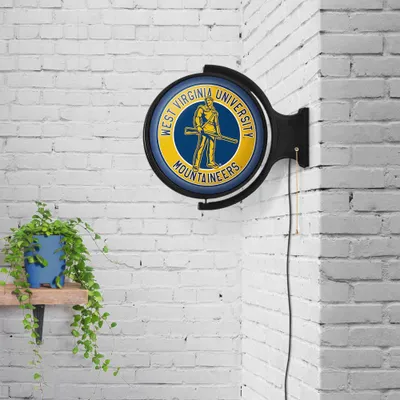  Wvu | West Virginia Mountaineers Rotating Lighted Wall Sign | Alumni Hall